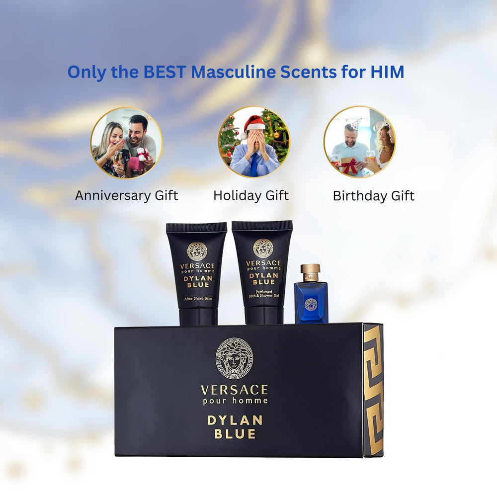 Versace Dylan Blue Set miniaturas: regalo ideal para aficionados a la perfumeria
