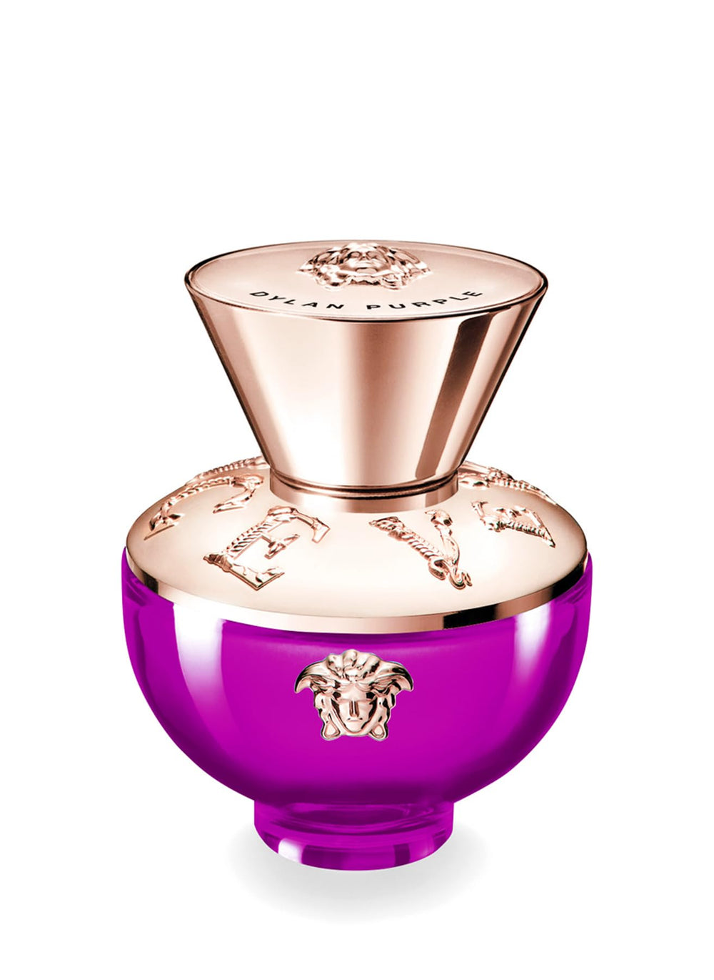 Versace Dylan Morado: botella de perfume elegante para ocasiones especiales.
