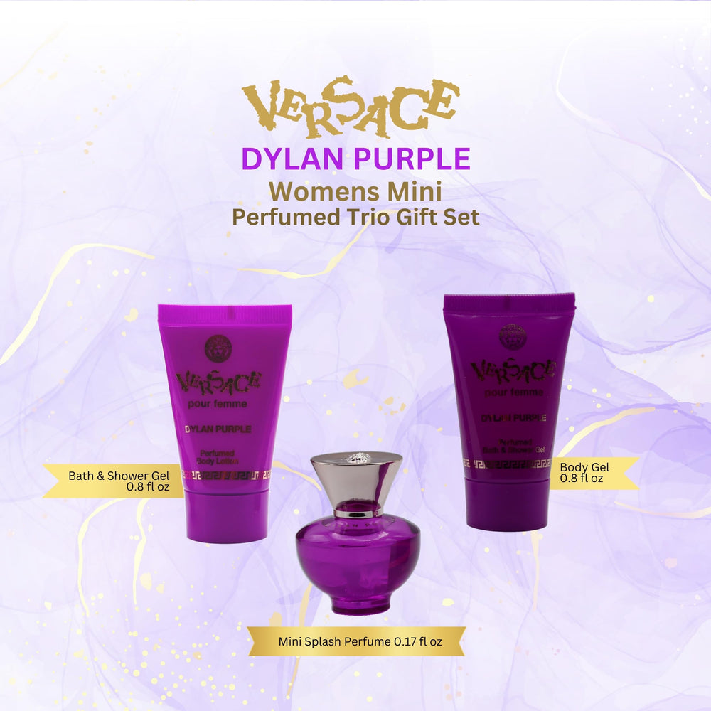 Gel de baño perfumado Versace Dylan Purple para ducha fresca.