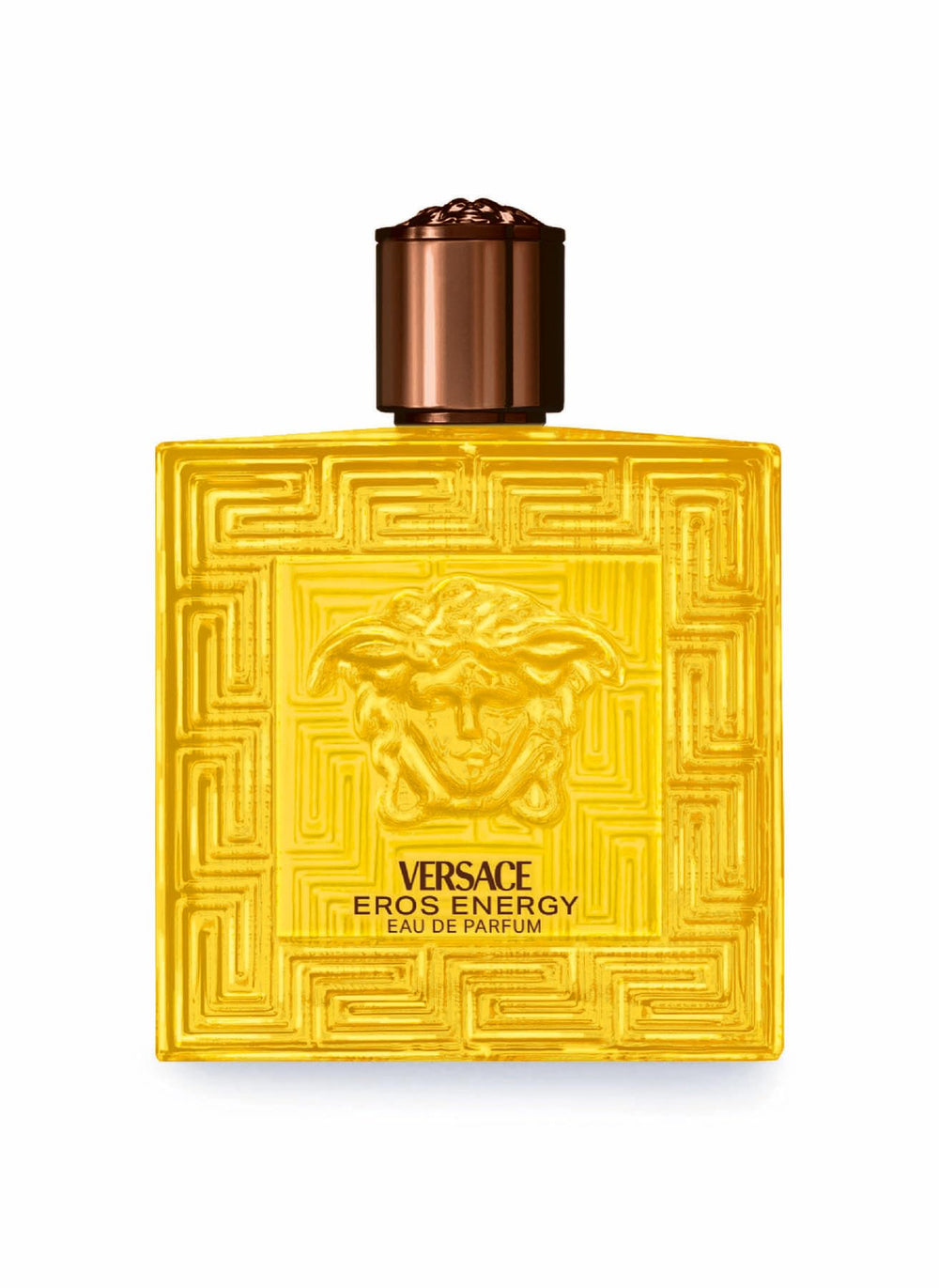 Versace Eros Energy para Hombre, botella amarilla clara, ideal para uso diario.