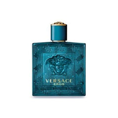 Versace Eros para hombres, botella de fragancia, ideal para presencia impactante y confianza diaria.