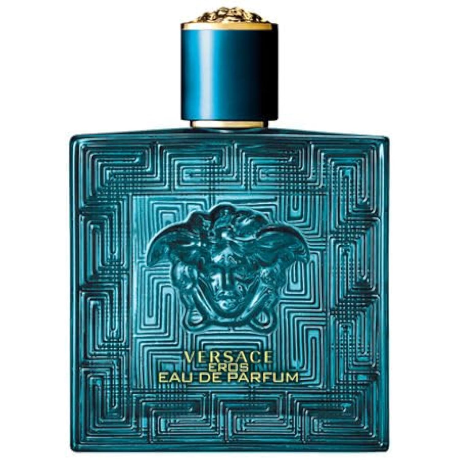 Versace Eros Man EDP: botella elegante, ideal para uso diario y ocasiones especiales.