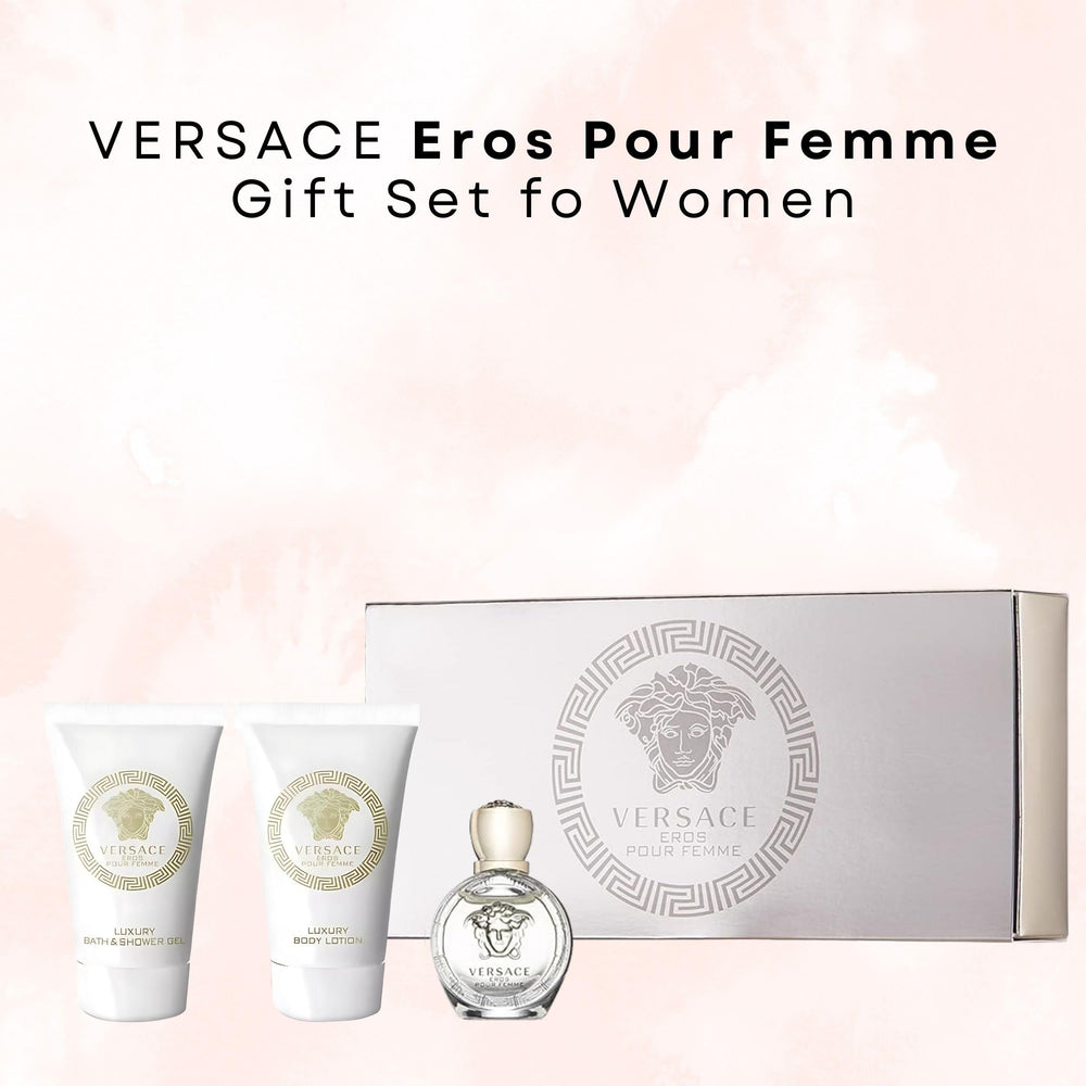 Versace Eros Pour Femme gel de ducha mini, limpieza suave y fragancia duradera.
