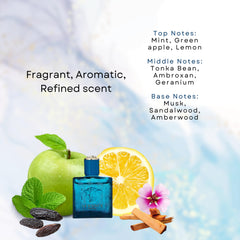 Gel de ducha perfumado Versace Eros mini, limpieza refrescante.