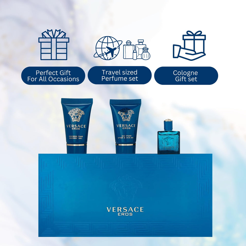Versace Eros tamaño de viaje para uso diario compacto.