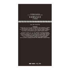 Versace L'Homme EDT packaging, premium presentation for gifting and special occasions.