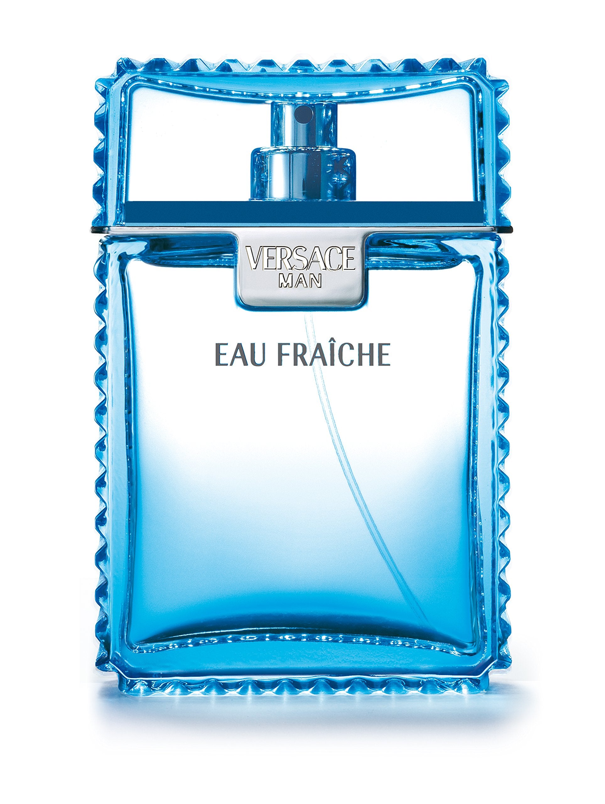 Versace Man Eau Fraiche desodorante spray, frasco frontal para uso diario con aroma fresco