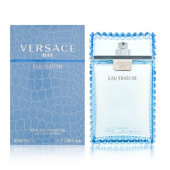 Versace Man Eau Fraiche frasco elegante para uso diario y aroma cítrico