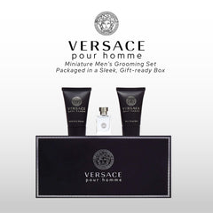 Versace Pour Homme mini bálsamo after shave, para una rutina de afeitado suave.