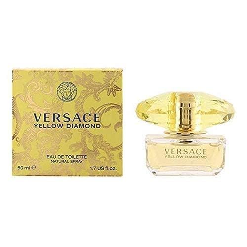 Fondo cálido de ámbar y madera en Versace Yellow Diamond