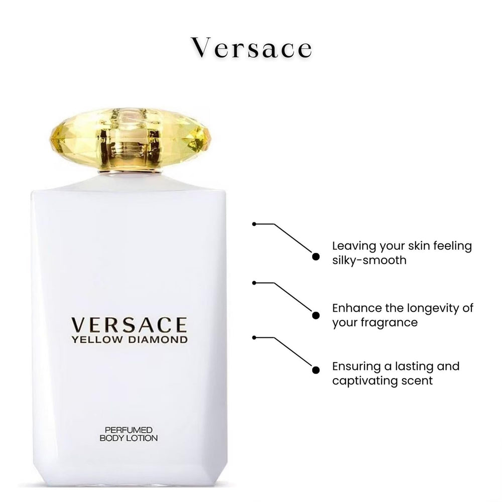 Versace Yellow Diamond, fragancia duradera que perfuma la piel durante todo el día.