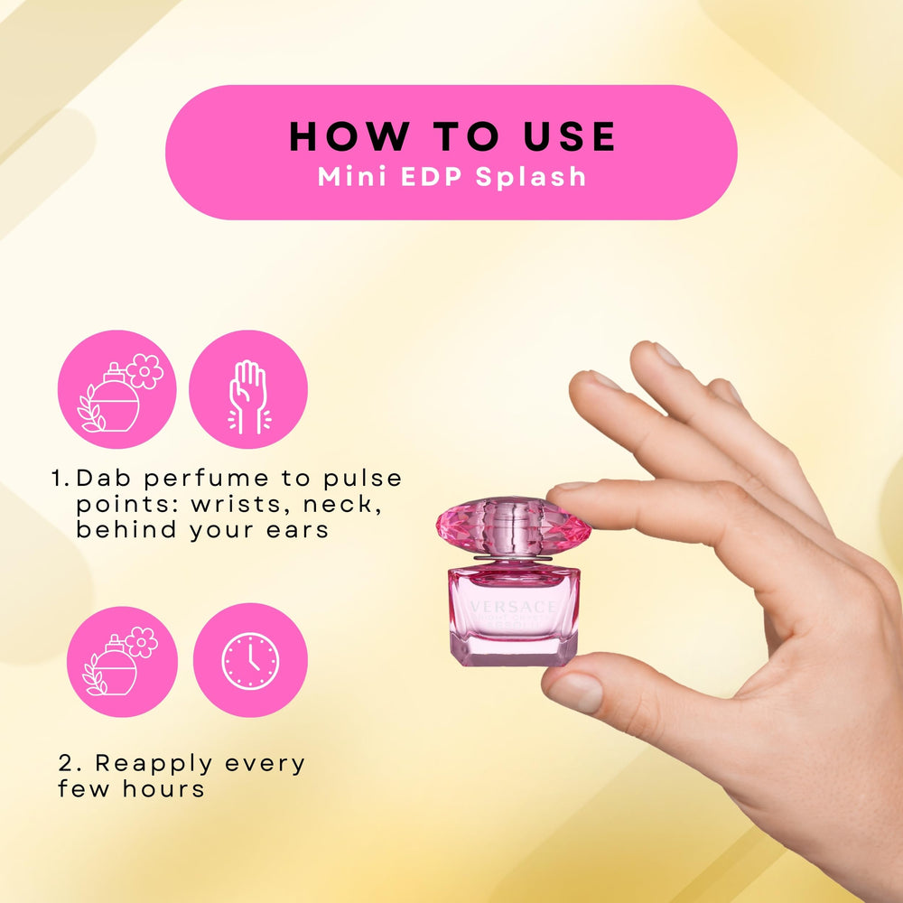 Versace Yellow Diamond miniatura de 5 ml, aroma cítrico luminoso