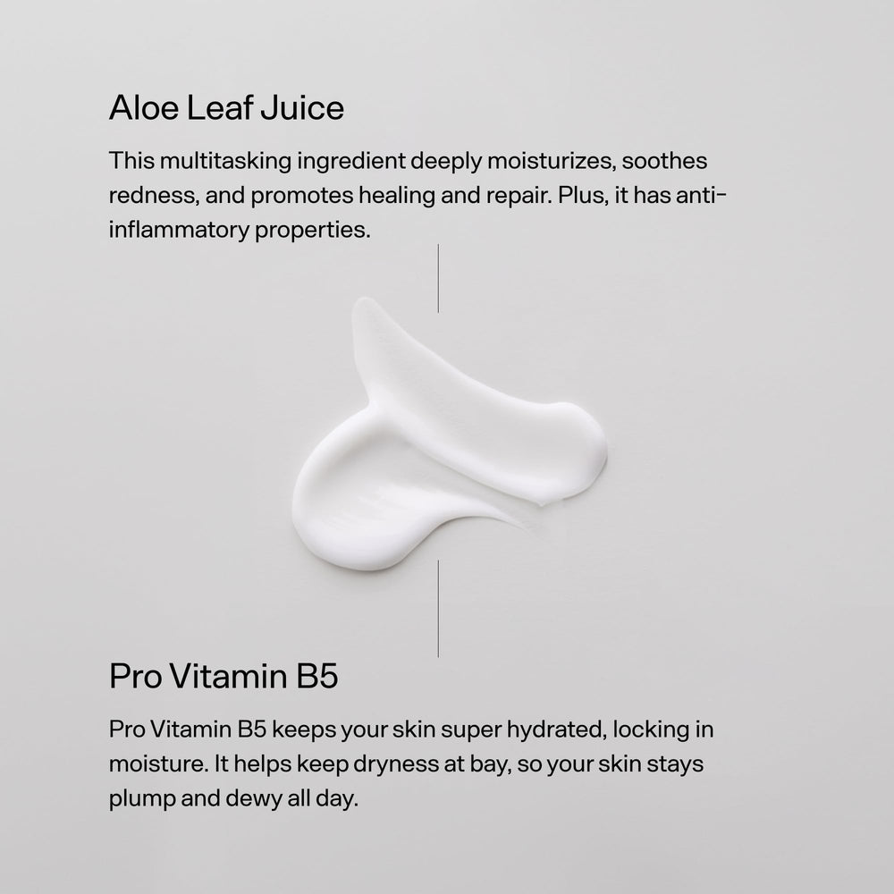 Versed aloe vera jugo presente ayuda a calmar y mantener la hidratación.