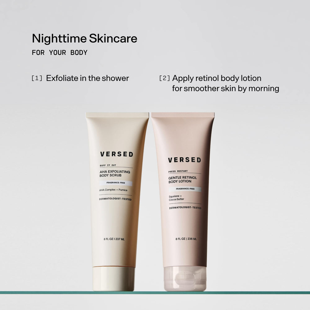 Versed Buff It Out envase de 237 ml para uso práctico.