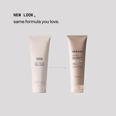 Versed Press Restart, envase con cacao y squalane para hidratación profunda.