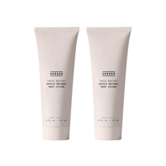 Versed Press Restart loción corporal, paquete dos, hidratación suave para piel seca.