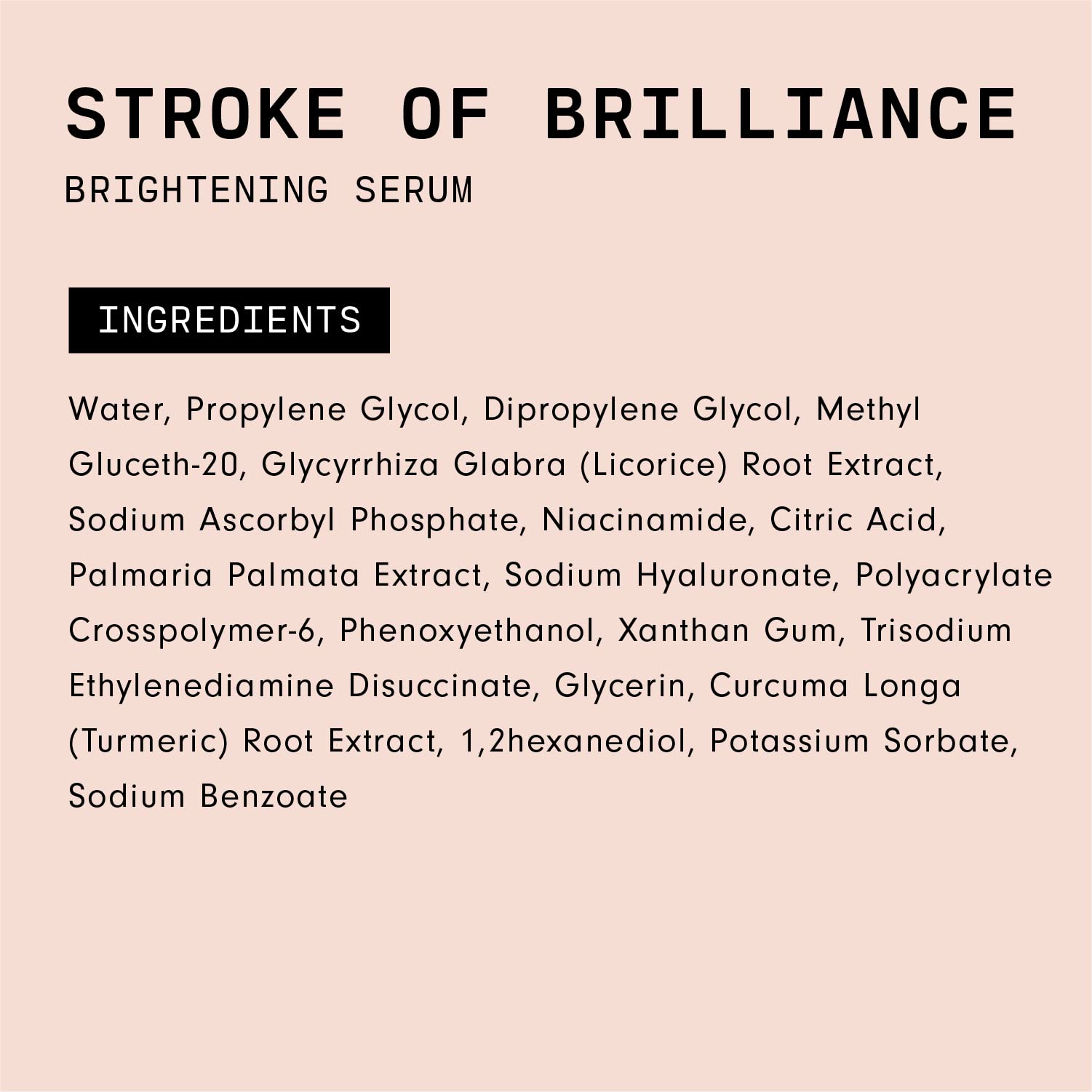 Versed packaging box for Stroke of Brilliance serum