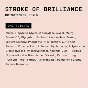 Versed packaging box for Stroke of Brilliance serum