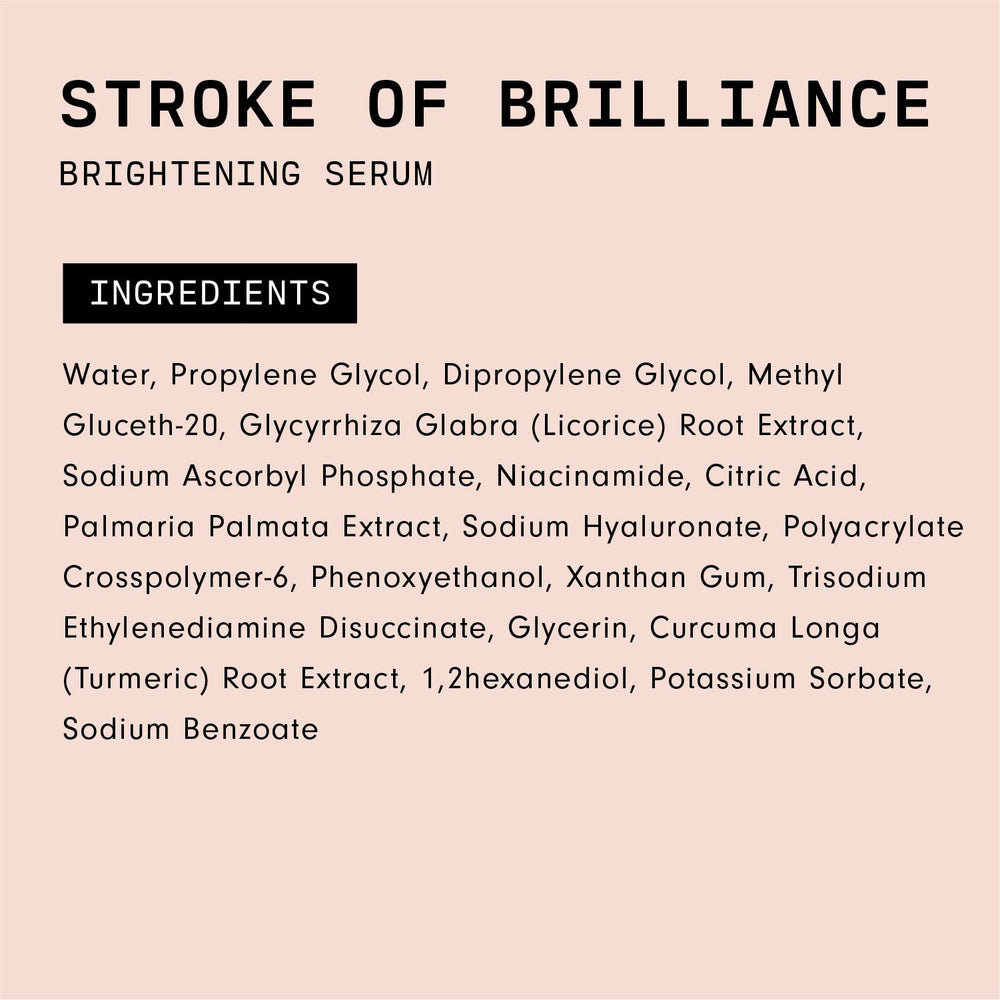 Versed packaging box for Stroke of Brilliance serum