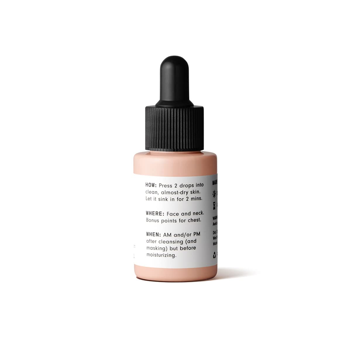 Versed Stroke of Brilliance serum pump top close-up for precise application