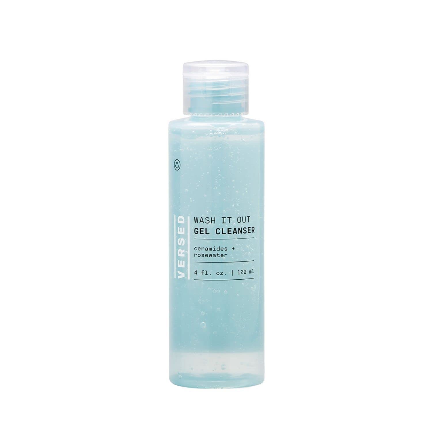 Botella de Versed Wash It Out Gel lista para limpieza suave diaria.
