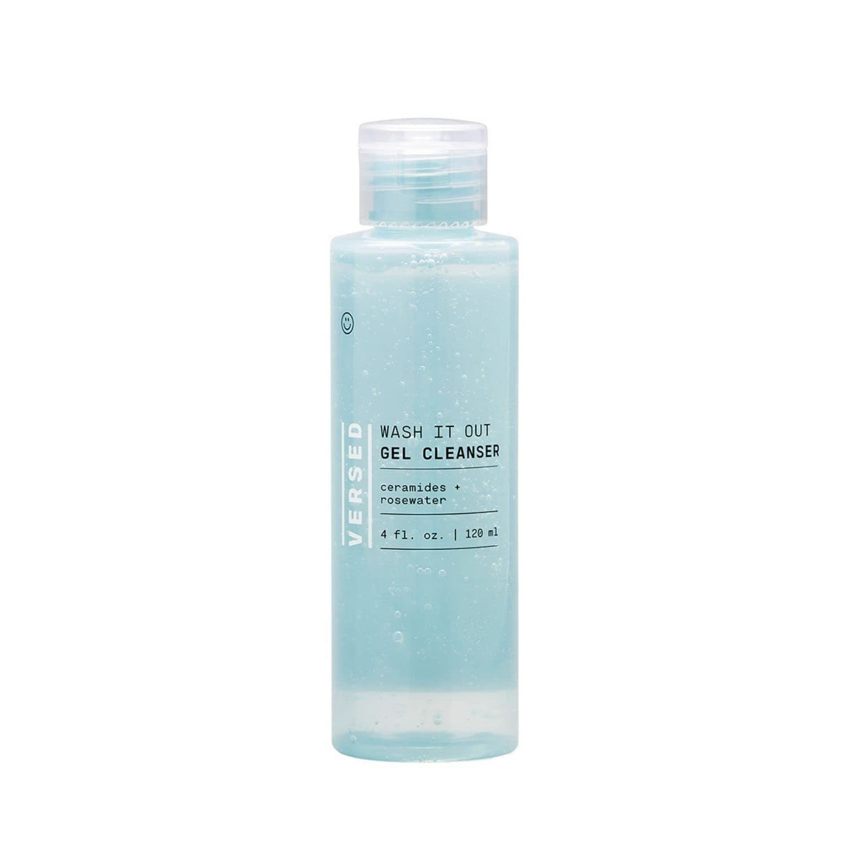 Botella de Versed Wash It Out Gel lista para limpieza suave diaria.