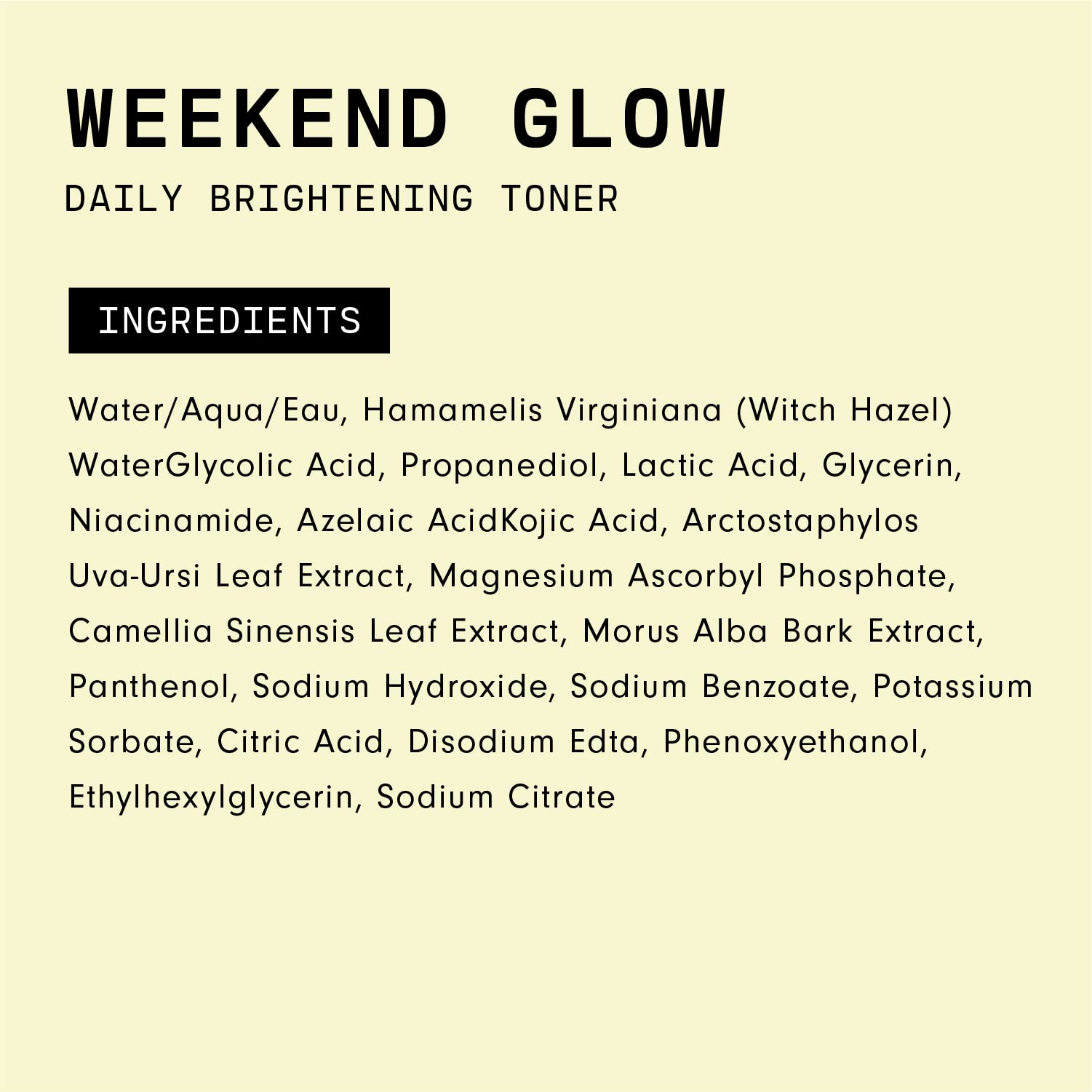Versed Weekend Glow: uso diario suave que puede mejorar la textura de la piel con el tiempo.