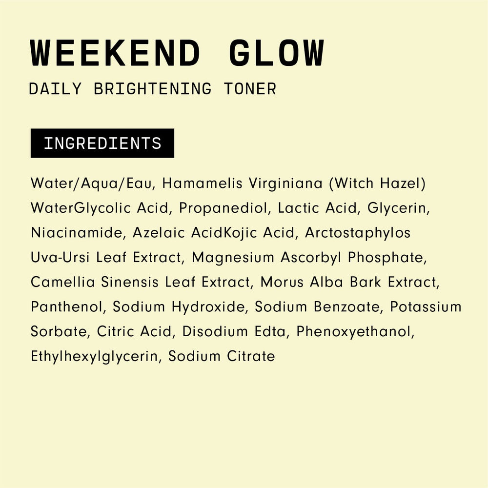 Versed Weekend Glow: uso diario suave que puede mejorar la textura de la piel con el tiempo.