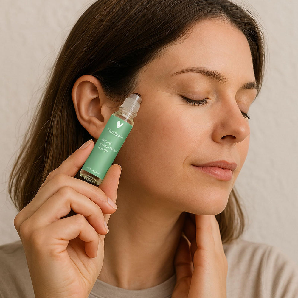 VERTISOOTH daily essential anti-dizzy roll-on for simple, on-demand relief.