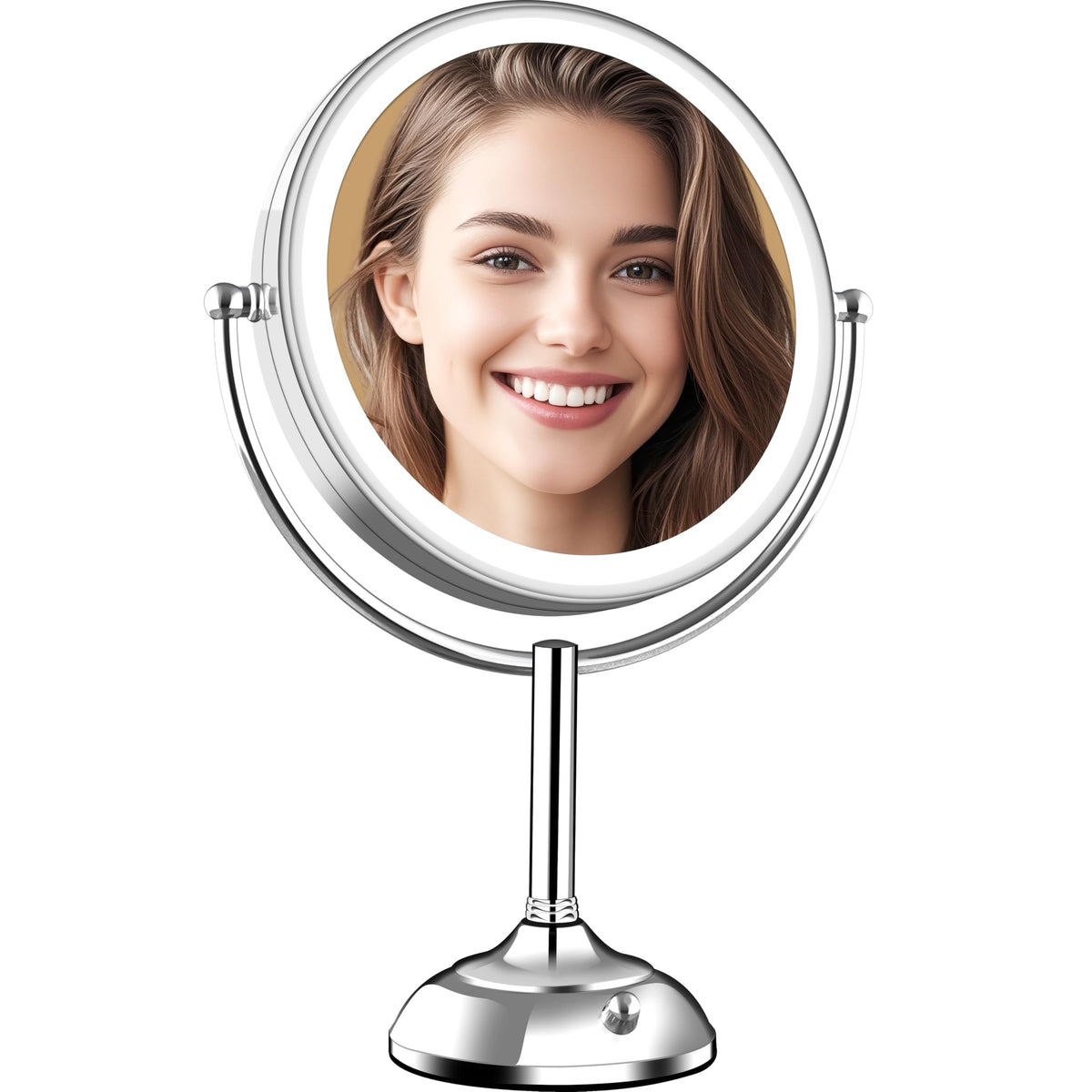Espejo de maquillaje VESAUR con 1X 10X 15X para ver poros con detalle.