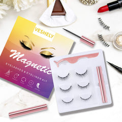 VESHELY kit pestanas magneticas tres pares: opciones versatiles para distintas ocasiones