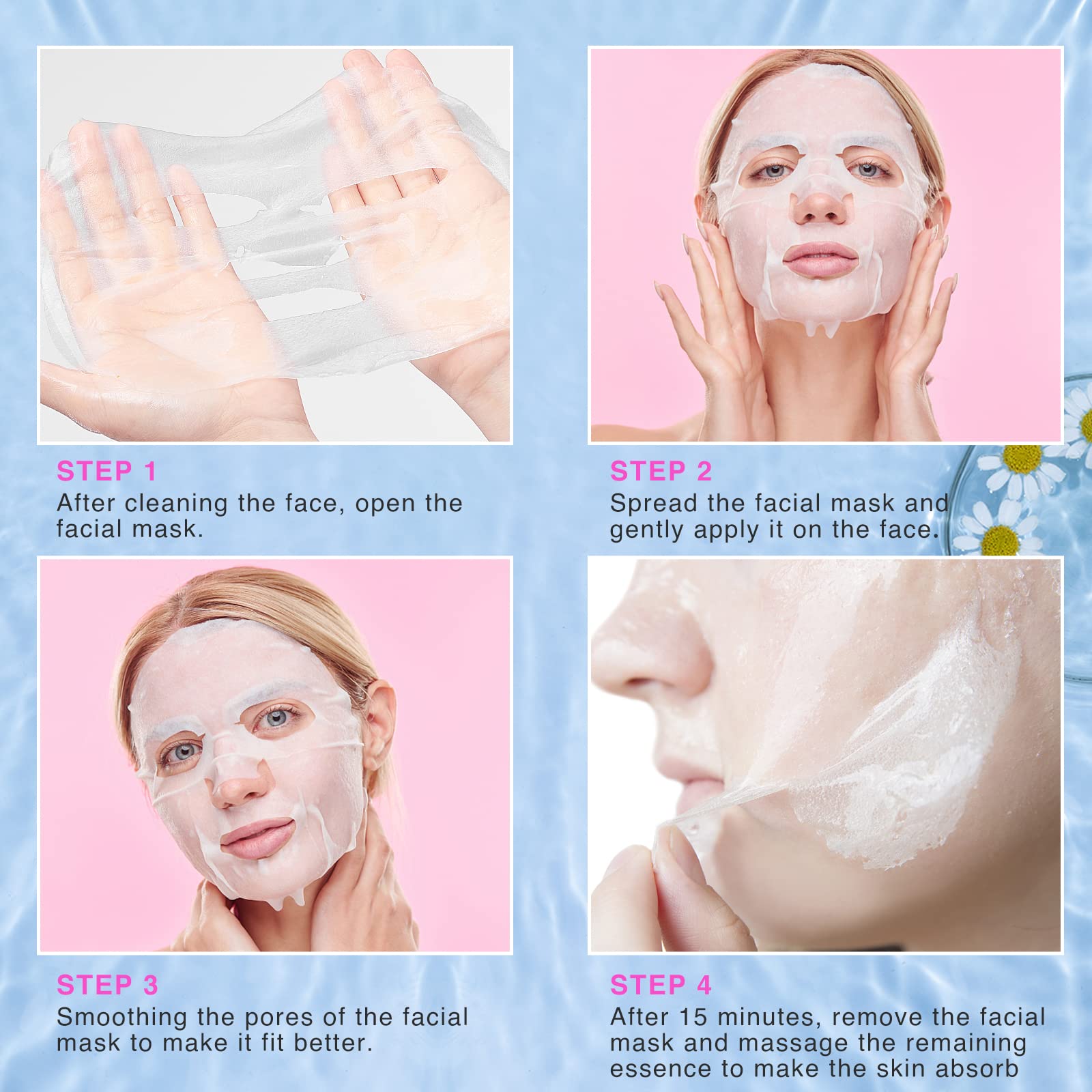 VESPRO spa moment promotes calm self-care with the sheet mask.