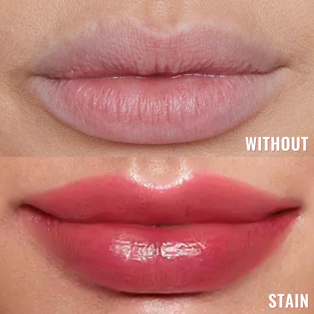 Tinte labial 2-en-1 de Vevivia Beauty hidrata y colorea al mismo tiempo.