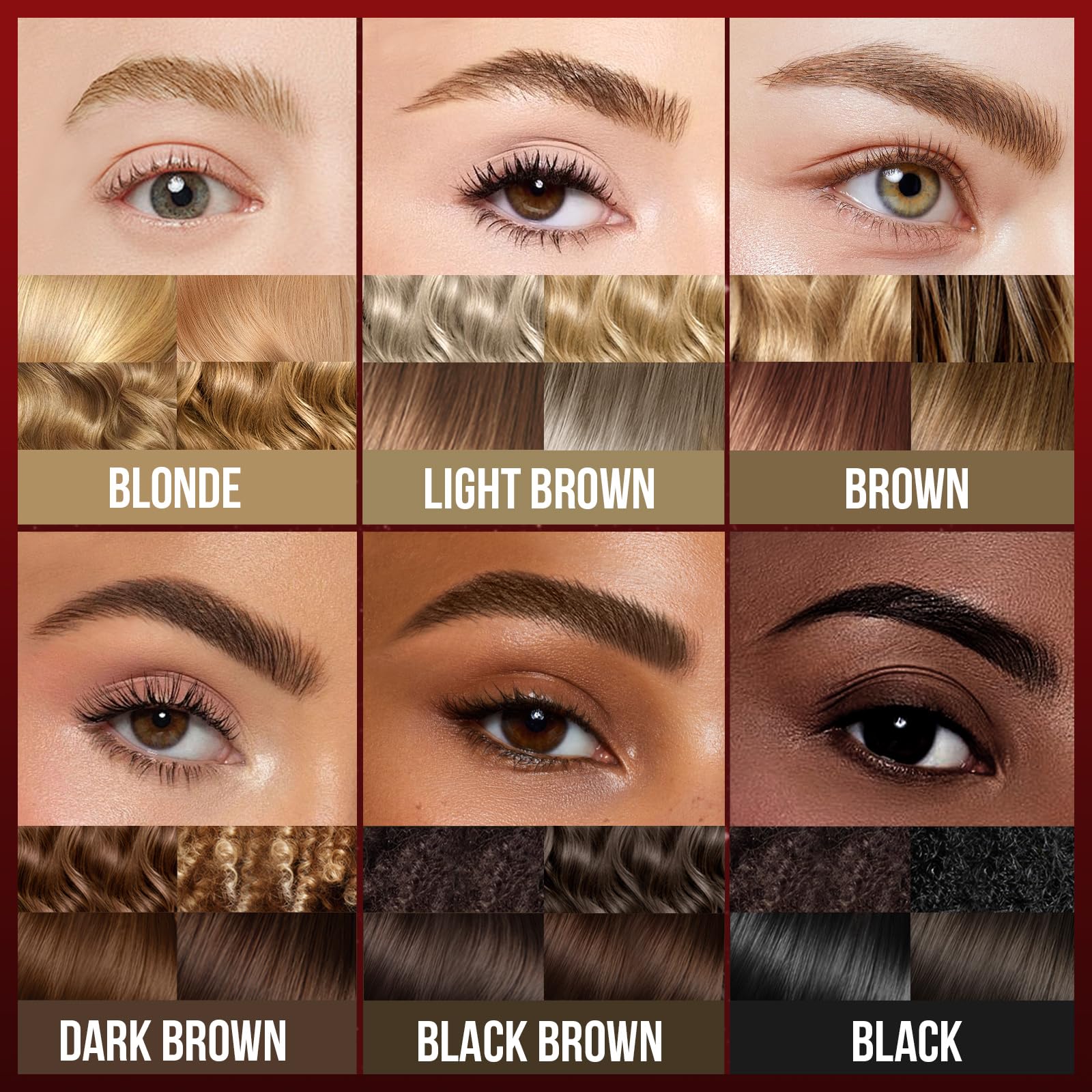 Lápiz de cejas Vevivia en 8 tonos para todos los tonos de piel