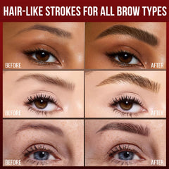 Vevivia cejas trazo pelo definido para aspecto natural.