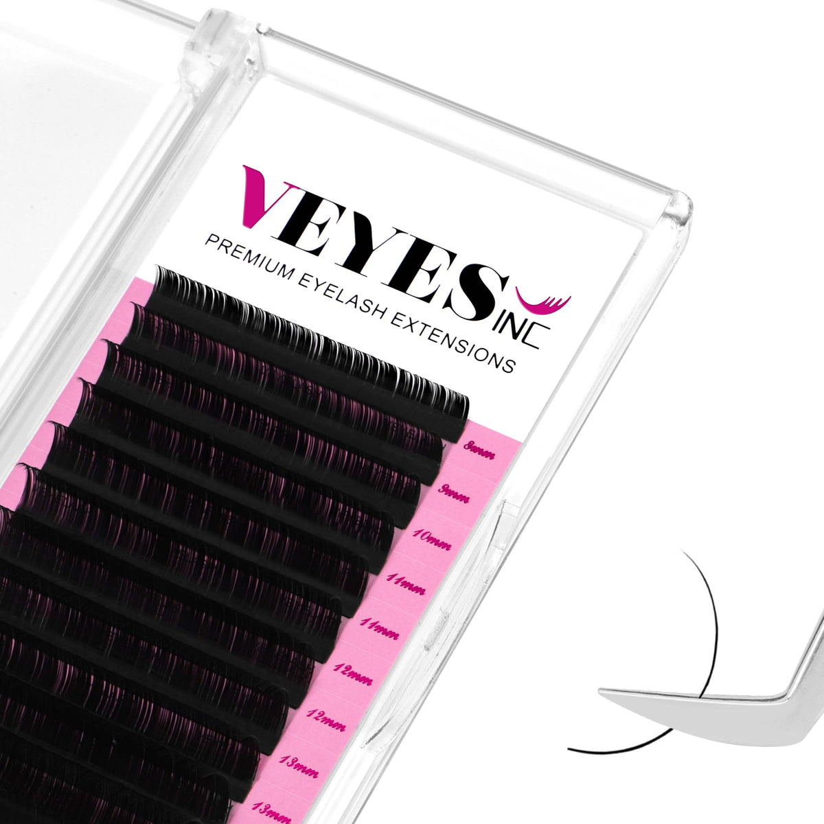 VEYES INC extensiones volumen 0-05 D 8-16 mm, aspecto natural