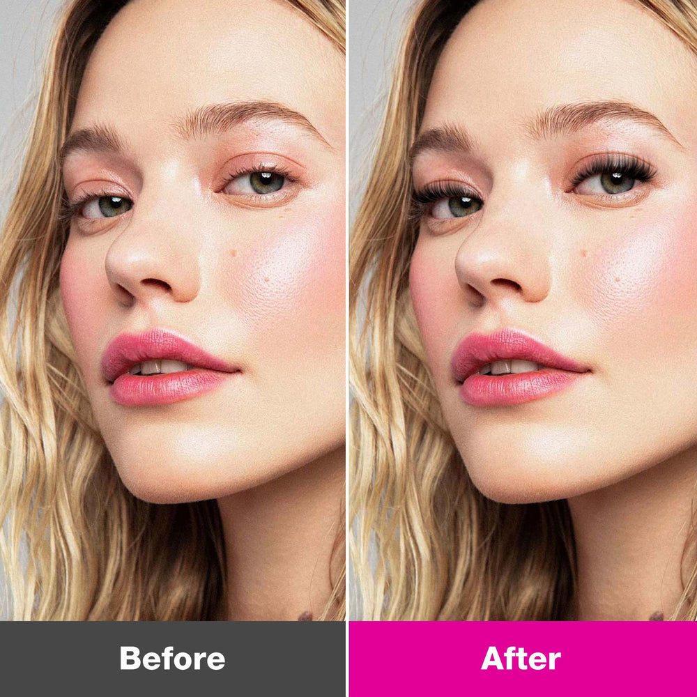 VEYESBEAUTY apariencia final de pestañas tras la aplicación