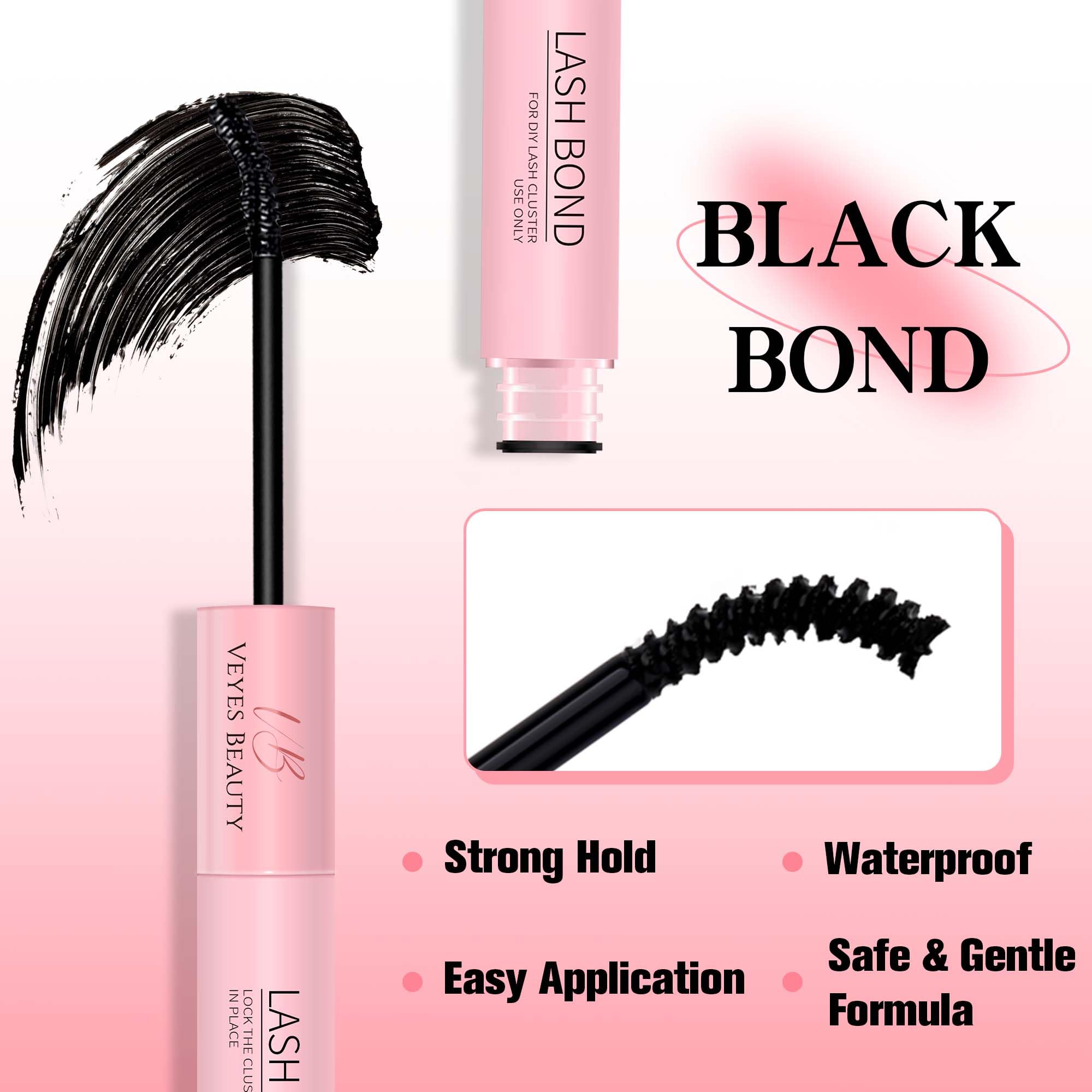 VEYESBEAUTY 2-in-1 bond and seal in action on lashes