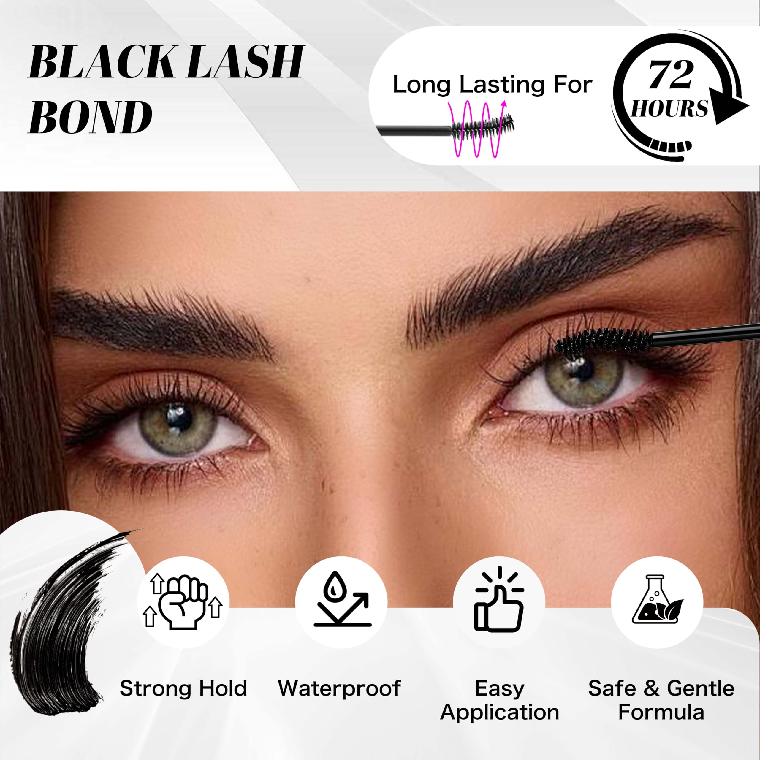 VEYESBEAUTY fijación fuerte, mejora la adhesión en pestañas agrupadas.