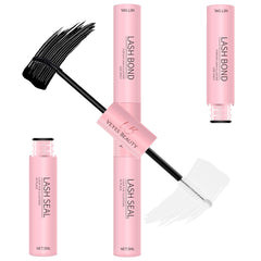 VEYESBEAUTY lash bond-seal bottle close-up for easy 2-in-1 lash application