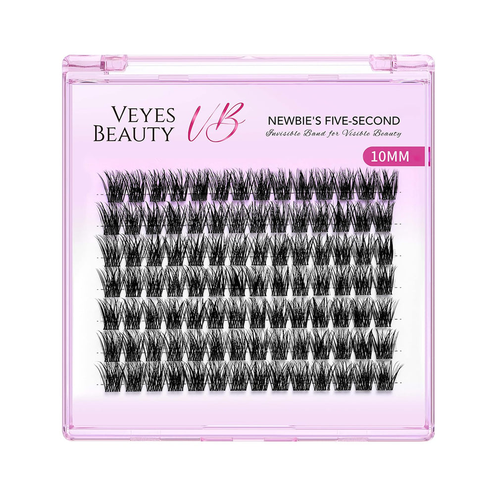 VEYESBEAUTY agrupaciones de pestañas con fibra PBT suave para un acabado ligero.