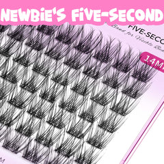 VEYESBEAUTY Lash Clusters fibra PBT suave para pestañas ligeras