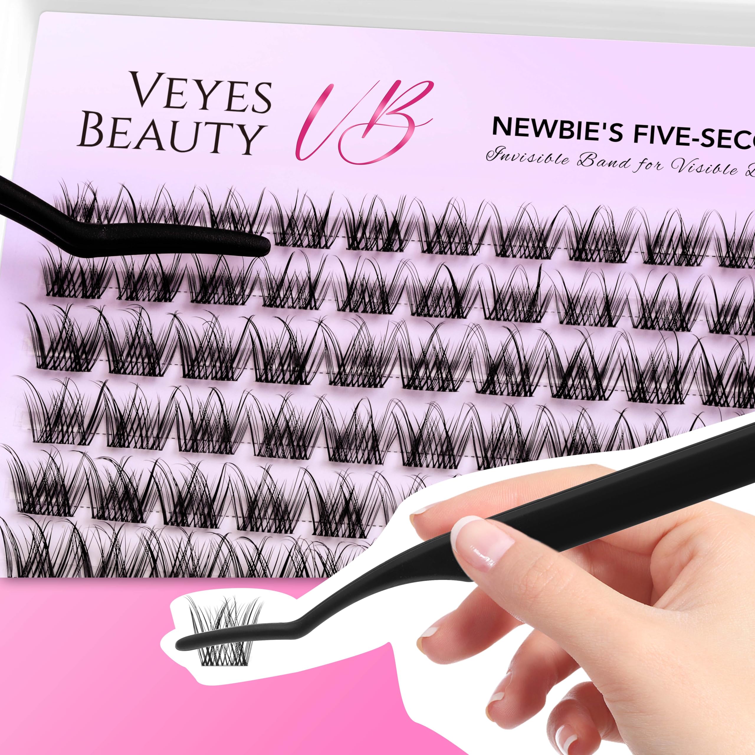 VEYESBEAUTY LuxeBold precisión con pinzas para colocación segura