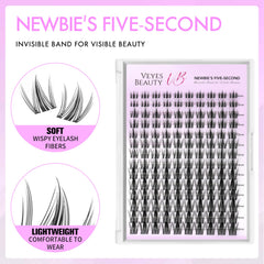 Close-up of VEYESBEAUTY Manga Lash Clusters band detail for comfort.