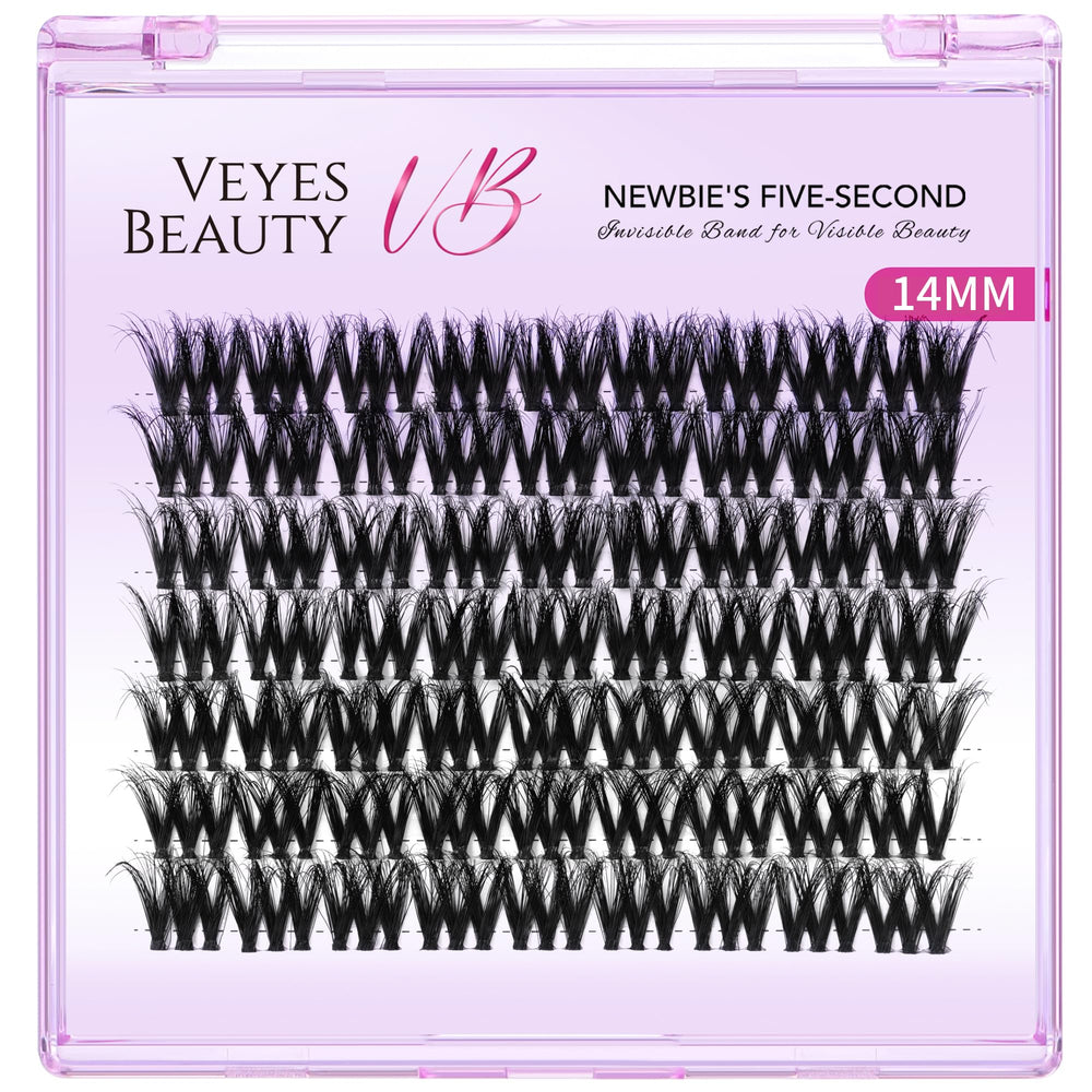 VEYESBEAUTY pestanas 3D apiladas: apariencia voluminoso y suave sin esfuerzo.