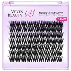 VEYESBEAUTY pestanas 3D apiladas: apariencia voluminoso y suave sin esfuerzo.
