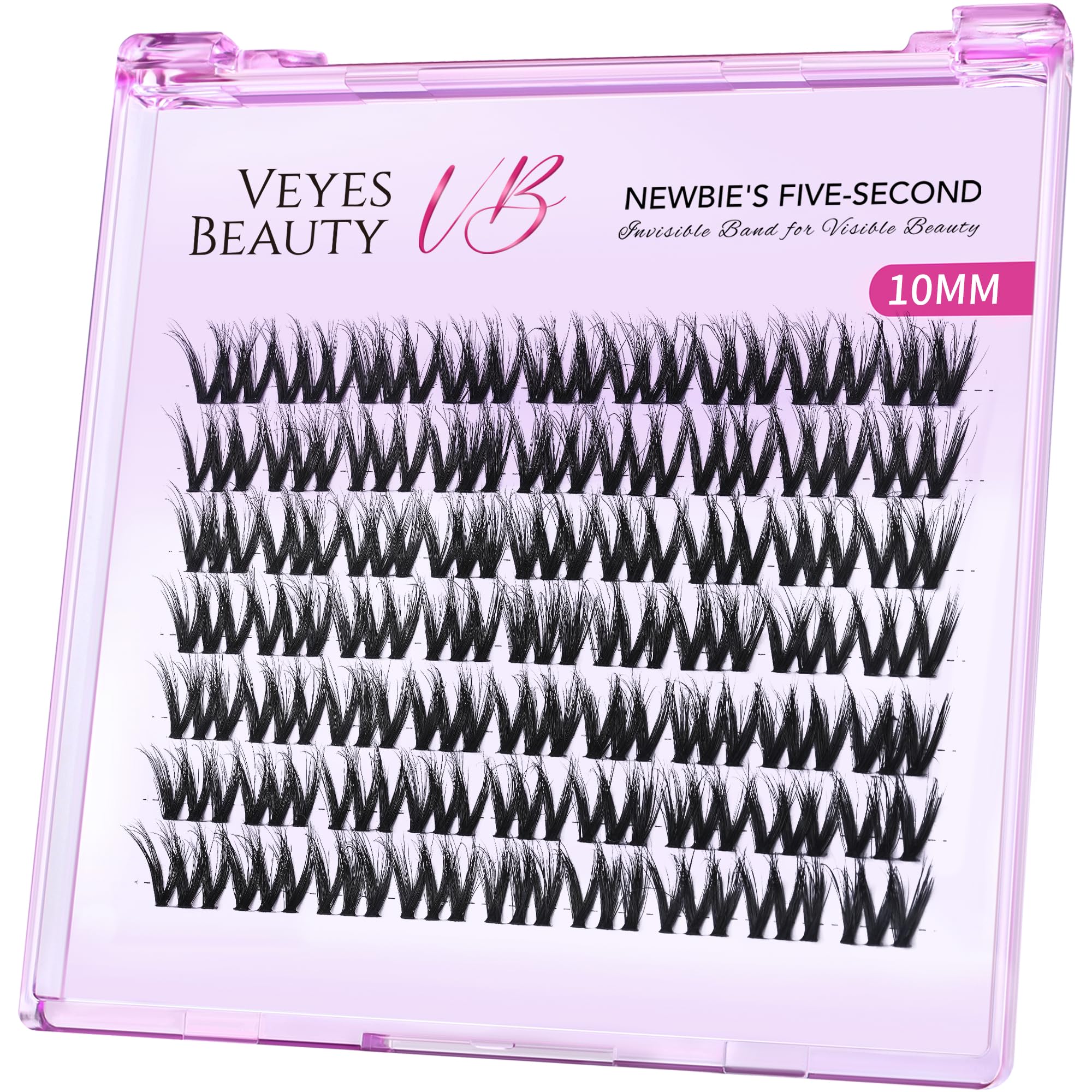 VEYESBEAUTY pestanas cluster esponjosas para look 3D suave y duradero