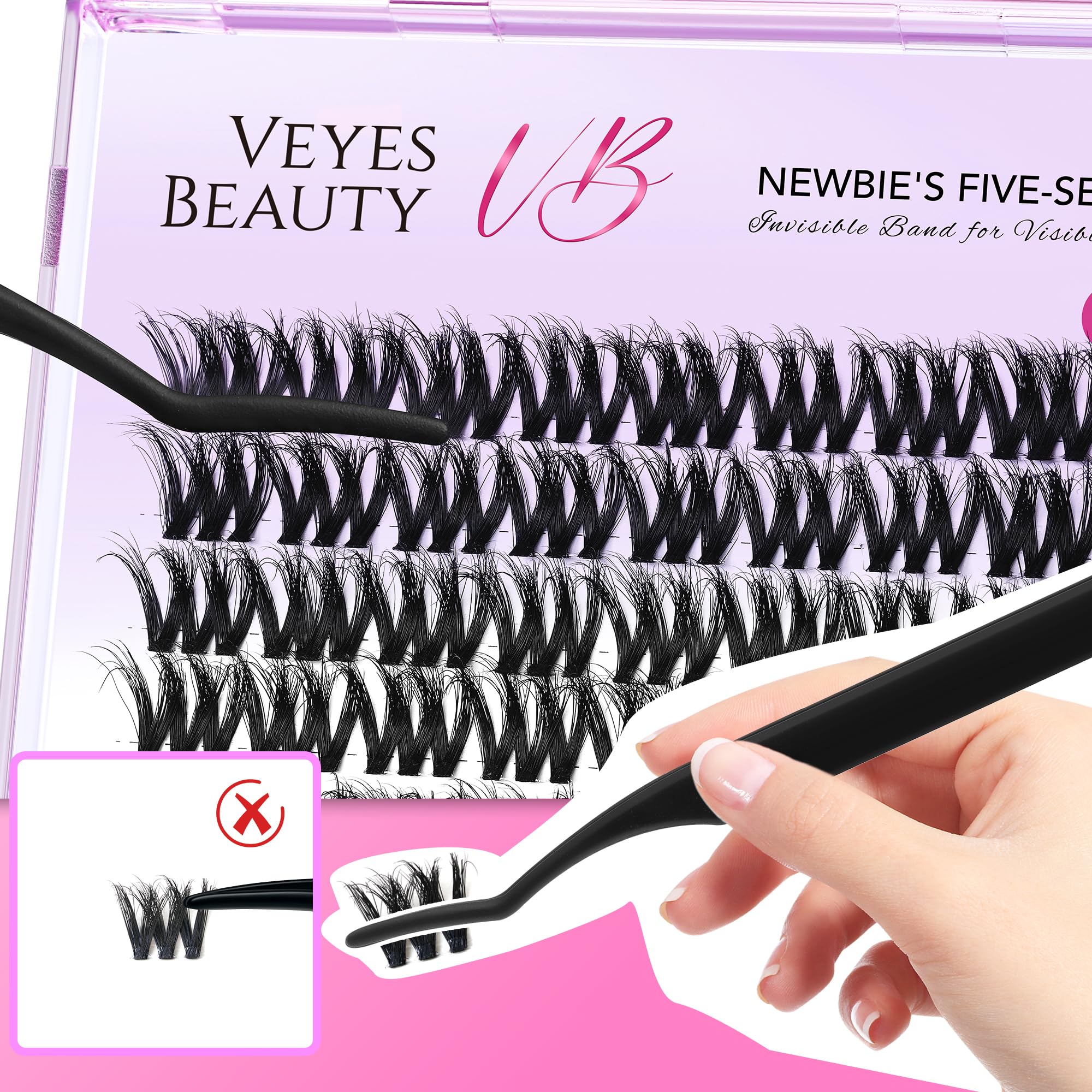 VEYESBEAUTY VBmuse: empaque y cuidado para uso repetido.