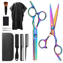 Tijeras de peluquería VFAEJLL kit 11 piezas para cortes precisos en casa