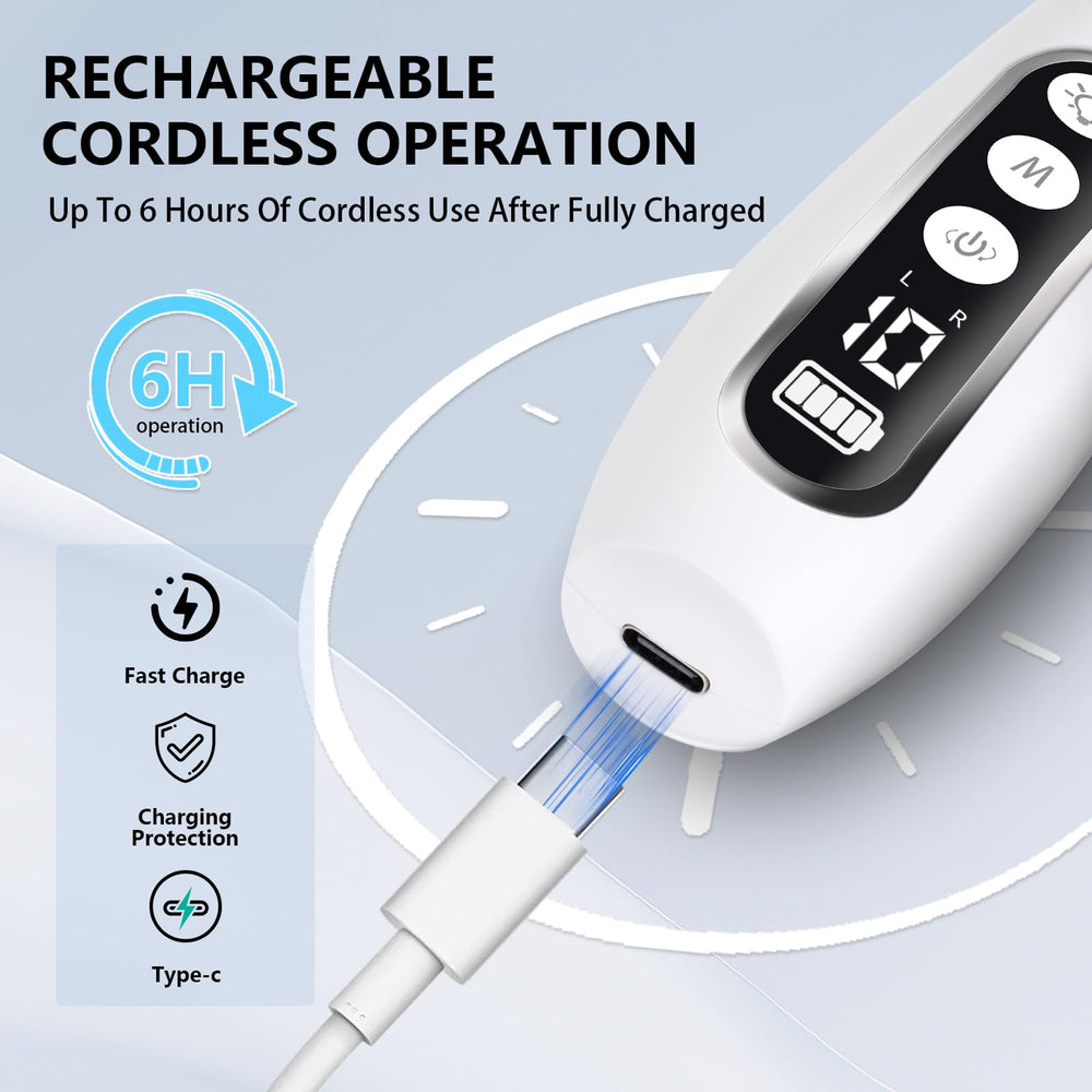 Lima eléctrica VFD: pantalla LED y controles para ajustar velocidad con facilidad